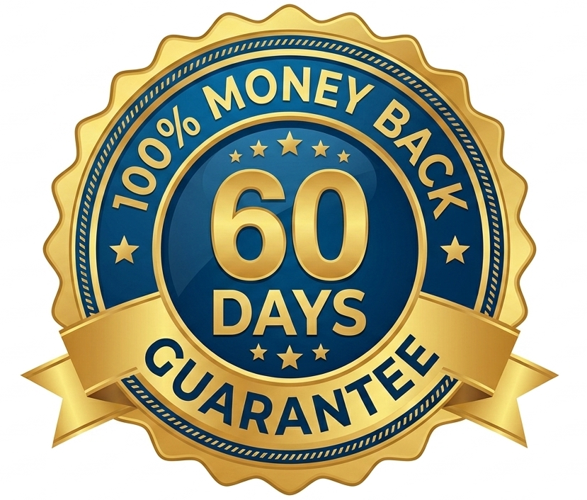 60-day money back guarantee